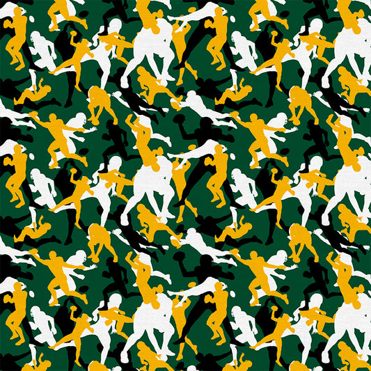 Football Camo - Green/Gold