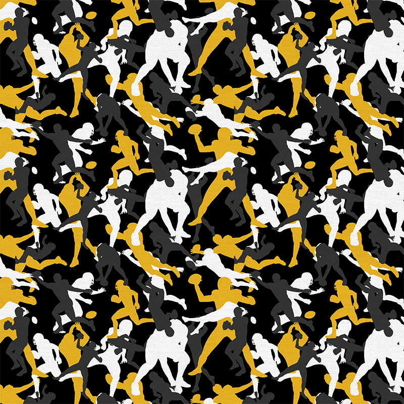 Football Camo - Black/Gold