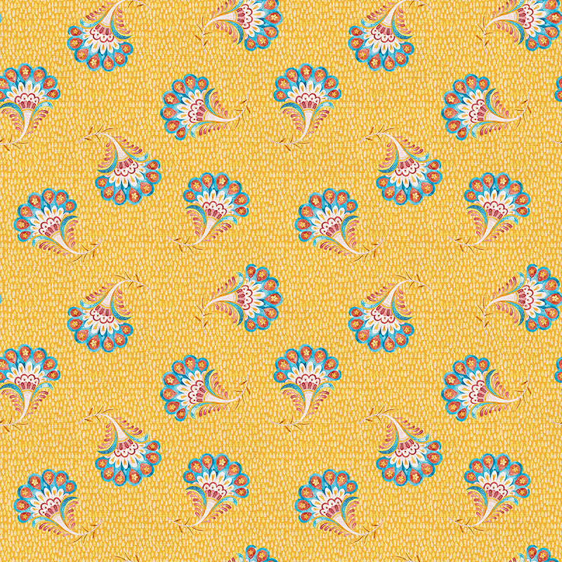 Floral Motif - Yellow