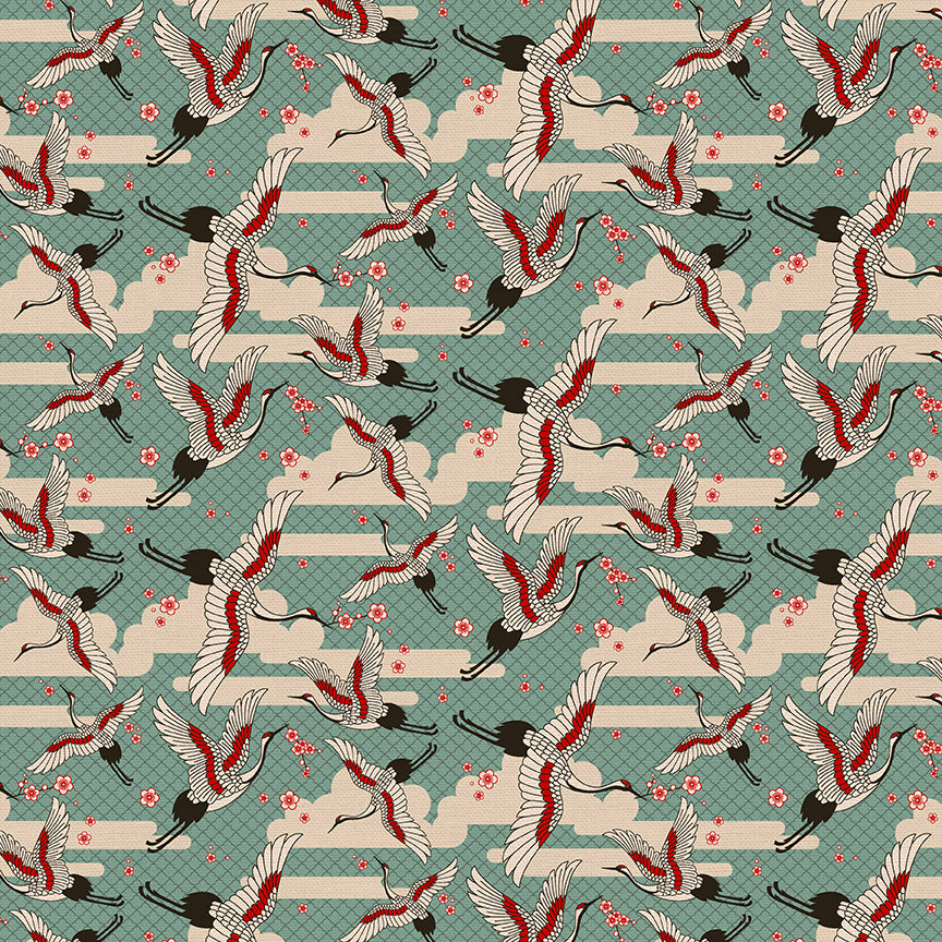 Cranes - Teal