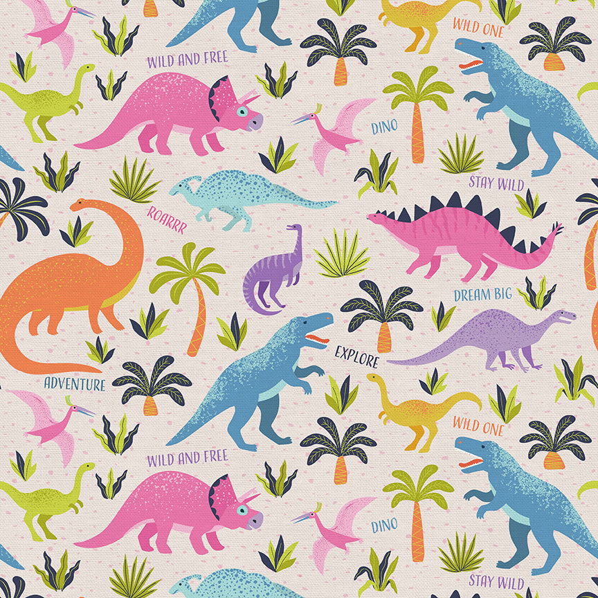 Dinosaur Land - Pink