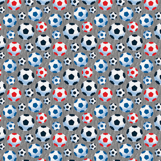 Soccer - Red/Blue/Grey