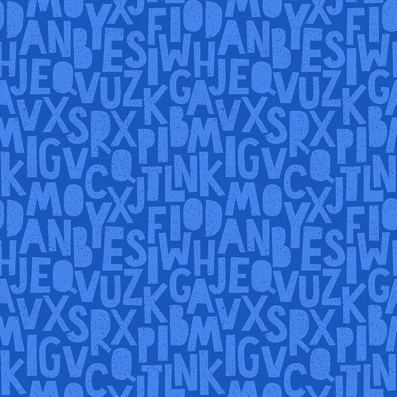 Speckled Letters - Dark Blue