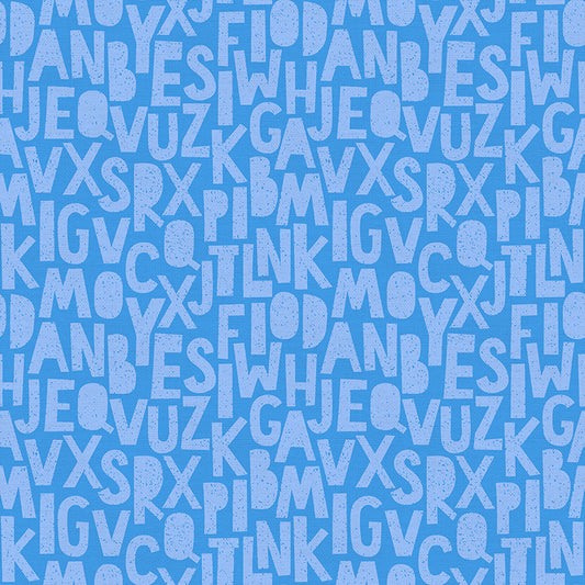 Speckled Letters - Light Blue