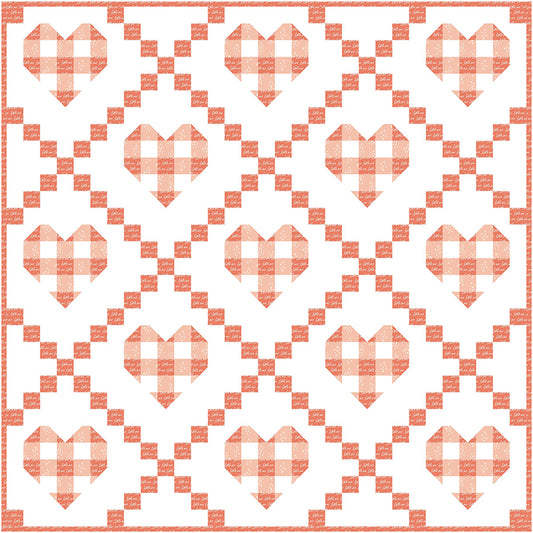 Quilt Pattern -  Farmhouse Hearts by Center Street Quilts